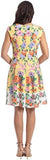 London Times Women's Perfect Versatile Scuba Crepe Fit & Flare Dress T6720M