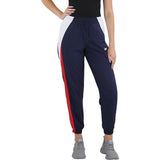 Reebok Womens Colorblock Nylon Track Pants IT5650 Vector Navy Blue XS