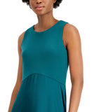 Alfani Womens Mixed-Media Midi Dress 100107596MS Green S