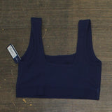 Gap Body Womens Logo Comfort Square-Neck Knit Bralette GPW01052 Elysian Blue XS