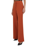 Calvin Klein Womens Whitney Wide-Leg Work Wear Dress Pants Tera Orange Brown 8