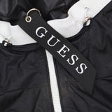 Guess Men's Colorblocked Hooded Windbreaker Jacket 110AN616 Black / White 2XL