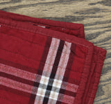 Charter Club Brushed Cotton Plaid 3-Pc. Quilt Set 100214894KG Red Combo King