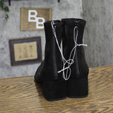 A New Day Womens Celaena Boots Block Heel Mesh 94568459 Black 8.5M