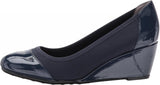 Lifestride Womens Juliana Stretch Wedge Pump Shoes F2858M1 Lux Navy Blue 6.5W