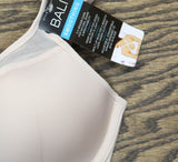 Bali Womens 3439 One Smooth U Ultra Lite Neckline Bra 3439 Sandshell Pink 34C