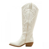 Wild Fable Womens Kenzi Wide Calf Western Boots Insole Ivory Off White 7M-WC