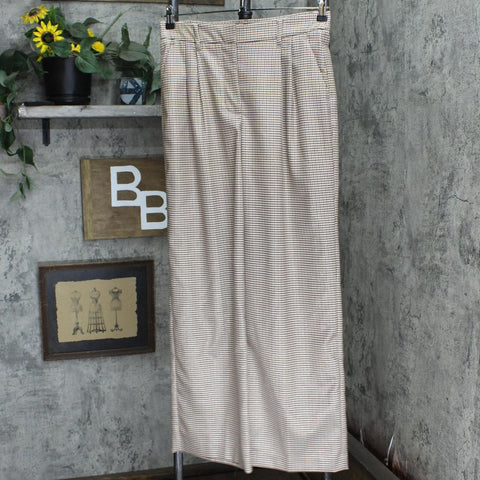 Nine West Womens Bootcut Dress Pants 165f4fbada4fd0 Brown Lurex Houndstooth M