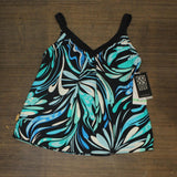 Coco Reef Core Printed V-Neck Bra-Sized Tankini Top U81382
