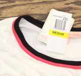 Rebellious One Juniors West Coast Ringer T-Shirt Tee Graphic Ivory Off White M