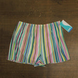 Coco Contours Striped Hestia Swim Shorts T84170 White Multi XL