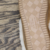 Dluxe By Dearfoams Shearling Moc with Fur Casing Slippers Chestnut Brown 7M