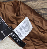 Lauren Ralph Lauren Suede Bucket Hat with Faux Sherpa Lining Whiskey Brown