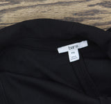 Bar III Womens Petite Ruched-Sleeve Blazer Jacket Black PXL