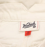 Woolrich X TGT Mid-Rise Barrel Leg Cargo Denim Jeans Pants Cream Off White 00