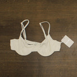 Solid & Striped Womens Eva Bikini Top Cloud Terry Brule Off White L