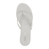 Calvin Klein Womens Opelle Heeled Sandal KCOPELLE2 White 7.5M