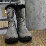 Easy Street Cuddle Winter Snow Boots with Faux Fur Lining CUDDL Black / Gray 8M