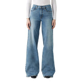 Levi's Womens 728 High Rise Wide Leg Jeans Zip Fly 94417130 Blue 26X32