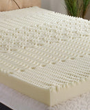 Isotonic 5 Zone 3" Memory Convoluted Visco Foam Mattress Topper Off-white Twin