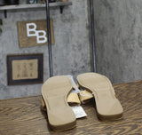 A New Day Womens Nina Raffia H-Band Slide Sandals 92244961 Beige Brown 7.5M