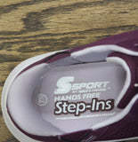 S Sport By Skechers Prancie Step-Ins Low Top Sneakers Burgundy Purple 7.5M