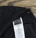 Island Escape Crochet Underwire Tankini Swim Top N760149 Black 10
