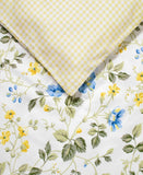 Laura Ashley Meadow Floral Cotton 3-Pc. Duvet Cover Set Blue Multi Queen