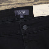 NYDJ Womens Plus Size Marilyn Straight Ankle Jeans WBDMMS2299 Black 18W