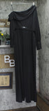 Donna Karan Womens Belted One-Shoulder Wide Leg Jumpsuit KA4E16L0 Black 14