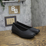 Easy Spirit Alessia Demi Wedge Flats SEALESSIA3 Black 7.5M