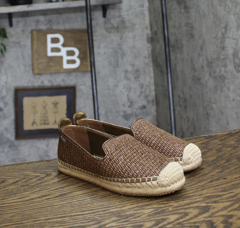 DKNY Womens Mallandra Espadrille Flats K1520470 Brown / Bronze 6M