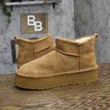 Madden Girl Brave Platform Cozy Bootie BRAV02J1 Tan Brown 9.5M