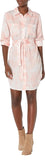 Guess Womens Long Sleeve Shonda Shirt Dress Rose Bliss Tie Dye Pink XS