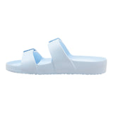 Shade & Shore Womens Neida Eva Two Band Footbed Sandals 86509395 Neida Blue 6M