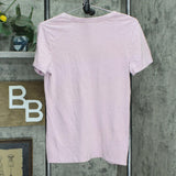 Universal Thread Women's Short Sleeve V-Neck T-Shirt Rio Rose Purple Pink S