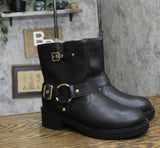 Universal Thread Womens Connor Harness Buckle Ankle Boots 90511576 Black 9M