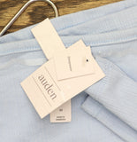 Auden Womens Variegated Ribbed Long Sleeve Pajama Top 94645637 Light Blue S