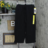 Jessica Simpson Women's Gauzy 100% Cotton Pull On Cropped Ankle Pants Black S