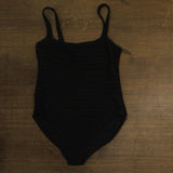 Lauren Ralph Lauren Square Neck Over-the-Shoulder One-Piece Swimsuit Black 12