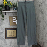 32 Degrees Wide Leg Pants Ribbed Semi-Flare Pants Urban Chic Green Gray M