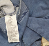 Levi's Knit Full Zip Trucker Hoodie 617830F Sea Salt Blue 24M