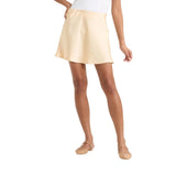 A New Day Womens Satin Mini A-Line Skirt 94190541 Cream Brown M