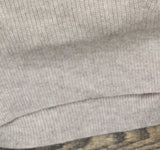 Charter Club Long Sleeve V Neck Cashmere Sweater Pearl Taupe Heather Brown XL
