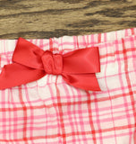 Max and Olivia Pajama Sleep Shirt Pants Headband Set Red Pink Multi XL (14-16)