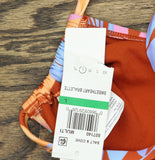 Salt + Cove Sweetheart Bralette Bikini Swim Top 807140 Red Orange Multi L