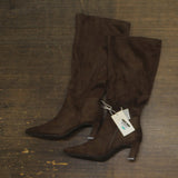 A New Day Womens Raye Tall Dress Boots 88375202 Dark Brown 8M
