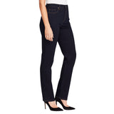 Gloria Vanderbilt Classic High-Rise Tapered Jeans Rinse Noir Blue 8 Long