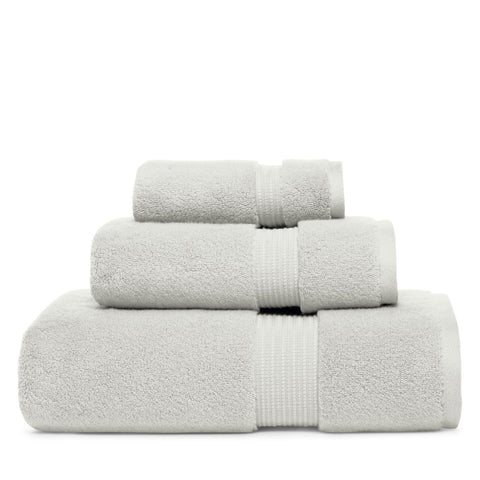 Hudson Park Luxe Turkish Cotton Hand Towel HPTURFHWHI Whisper Gray 20x30