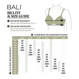 Bali Womens One Smooth U Ultra Light Illusion Neckline Underwire Bra Black 34D